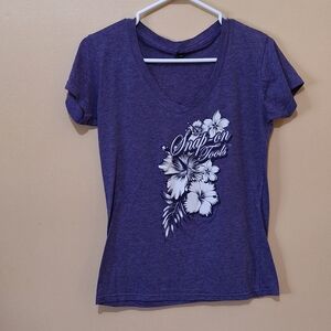 Snap On Tools Purple Floral Tshirt